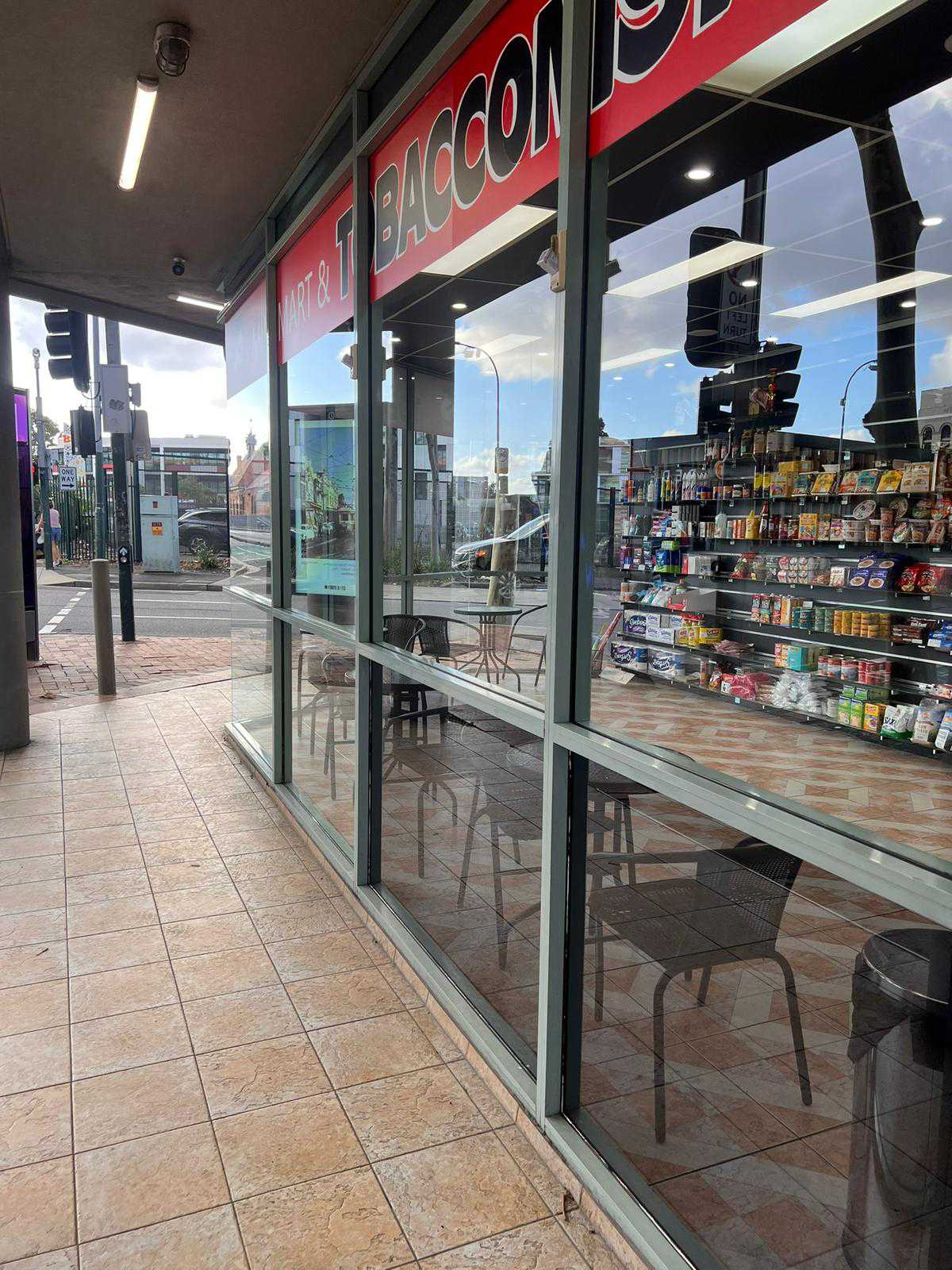 Clean shopfront glass on a retail store